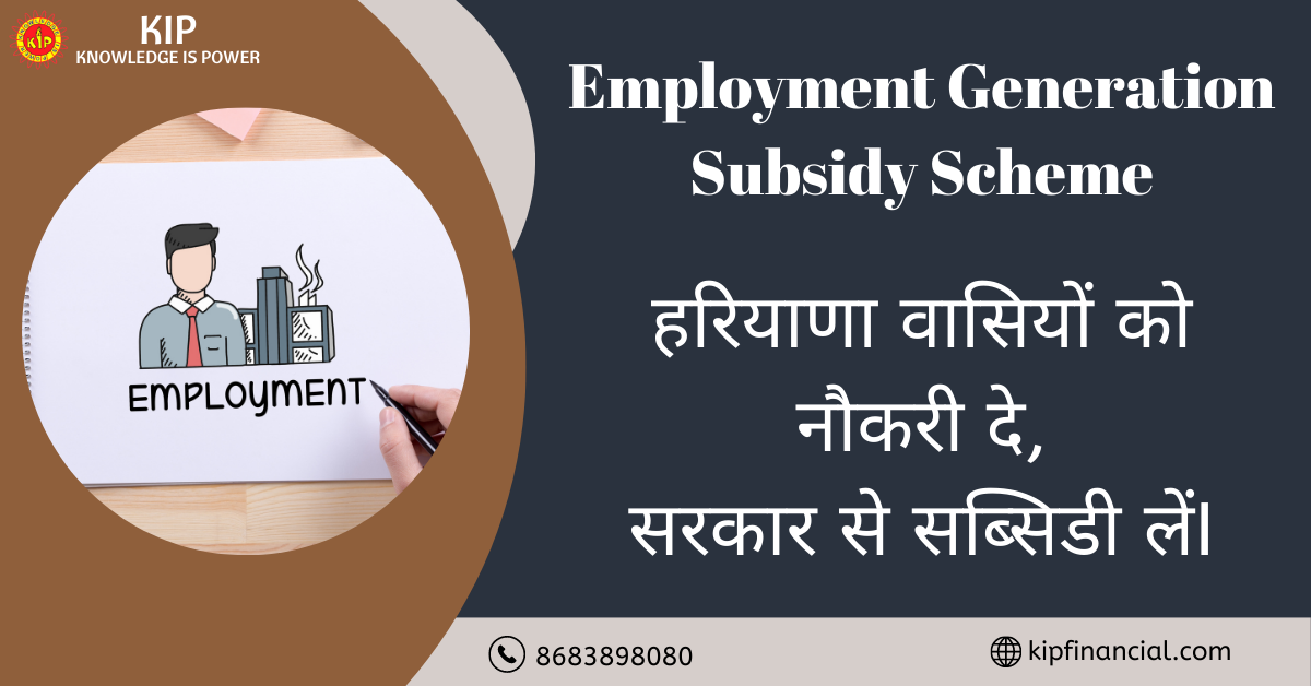 Employment generation subsidy
