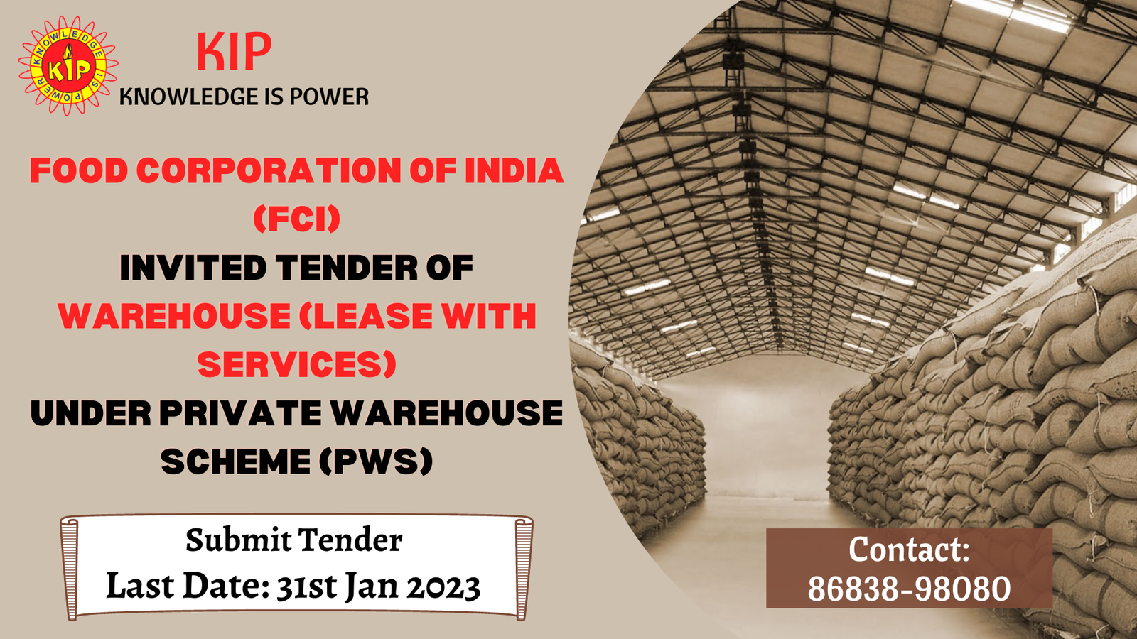 FCI Warehouse Tender in Haryana KIP Financial Consultancy Pvt Ltd