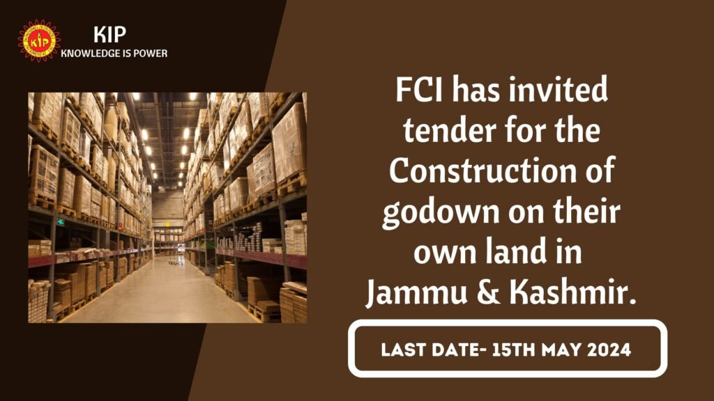 FCI Tender in Jammu & Kashmir